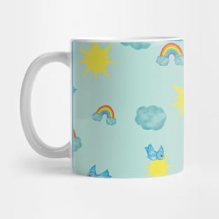 Sun Birds Rainbows Mug